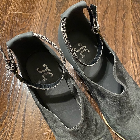 Gray Booties with Ankle Straps - Picture 6 of 8